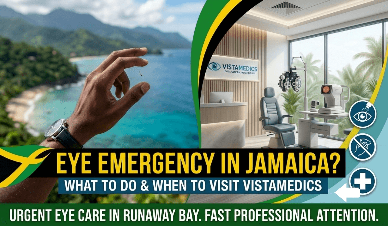 Eye Emergency in Jamaica: What to Do and When to Visit VistaMedics in Runaway Bay